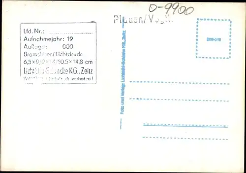 Foto Ak Plauen im Vogtland, Bahnhofstraße, Auto, Geschäfte, Kirche