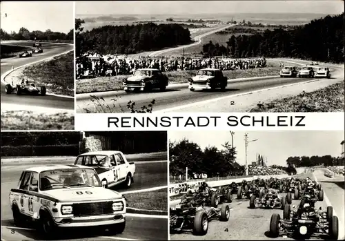 Ak Schleiz im Vogtland Thüringen, Schleizer Dreieck-Rennen 1975, Wagen