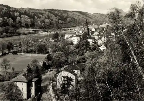 Ak Bad Schandau Sächsische Schweiz, Panorama