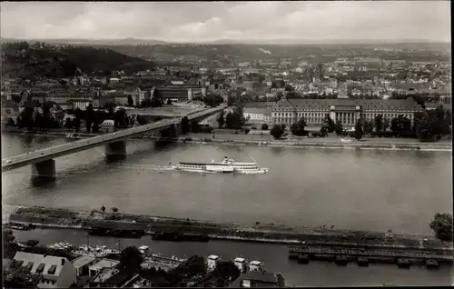 Ak Koblenz am Rhein, Neue Pfaffendorfer Brücke u. Schloss