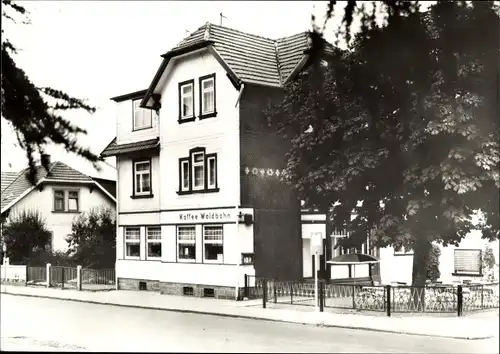 Ak Tabarz im Thüringer Wald, Cafe Waldbahn