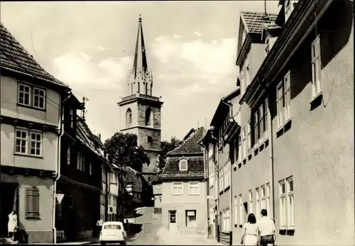 Ak Bad Langensalza in Thüringen, Karl-Roth-Straße und Bergkirche