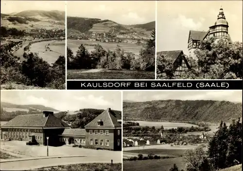 Ak Kaulsdorf an der Saale, Ortspanorama, Teilansicht