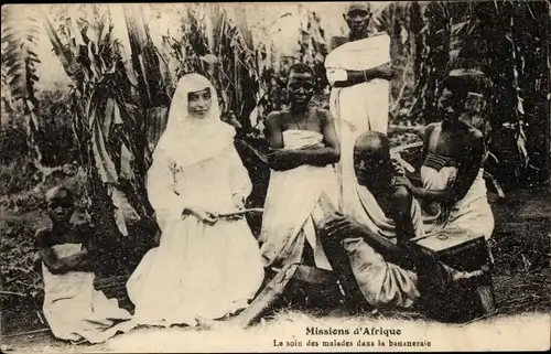 Ak Missions d'Afrique, Die Pflege der Kranken