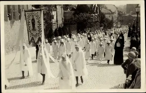 Foto Ak Schweiz, Prozession zu Maria Himmelfahrt