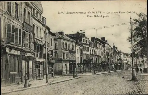 Ak Amiens Somme, Place Rene Goblet