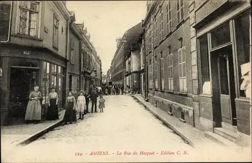 Ak Amiens Somme, Rue du Hocquet