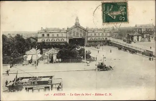 Ak Amiens Somme, Gare du Nord
