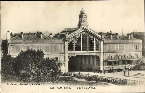 Ak Amiens Somme, Gare du Nord