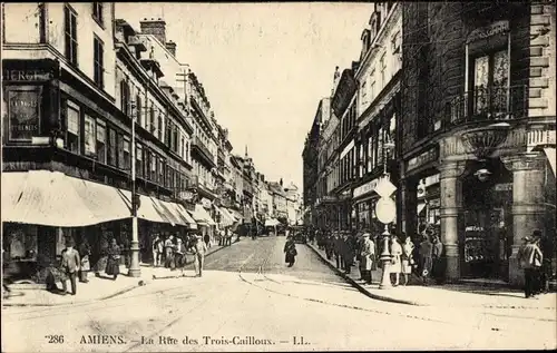 Ak Amiens-Somme, Rue des Trois-Cailloux