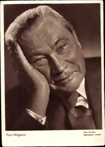 Ak Schauspieler Paul Wegener, Portrait