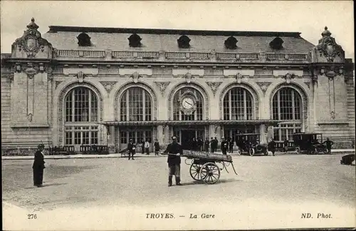 Ak Troyes Aube, La Gare
