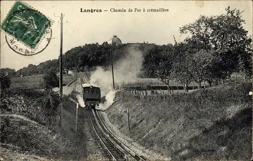 Ak Langres Haute Marne, Zahnradbahn