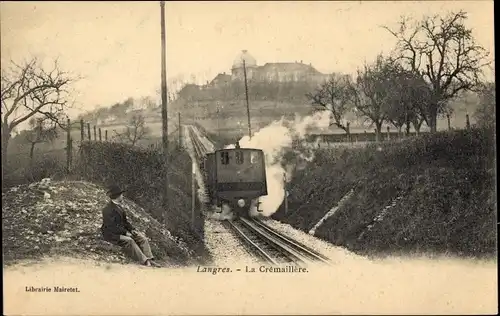 Ak Langres Haute Marne, Zahnradbahn