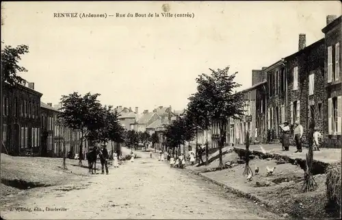 Ak Renwez-Ardennes, Rue du Bout de la Ville