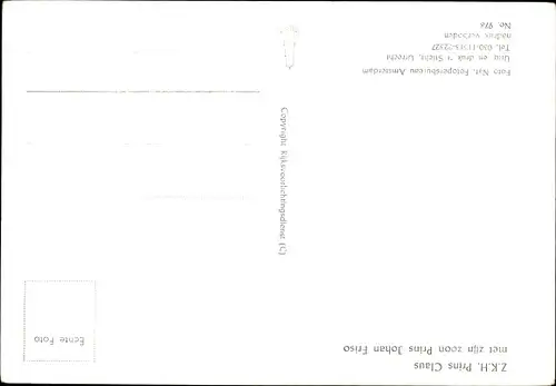 Ak Claus von Amsberg, Prinz Johan Friso