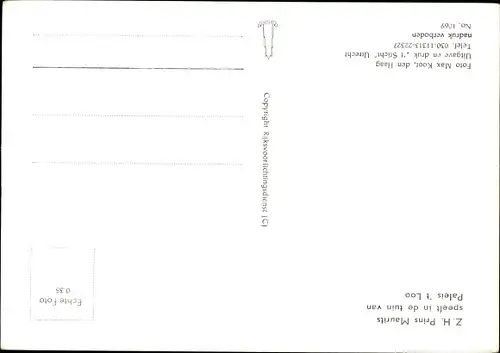 Ak Prinz Maurits der Niederlande, Portrait als Kleinkind