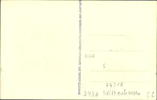 Ak Witzenhausen an der Werra Hessen, Schloss Berlepsch