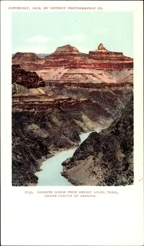 Ak Grand Canyon Arizona Vereinigte Staaten, Granite Gorge vom Bright Angel Trail