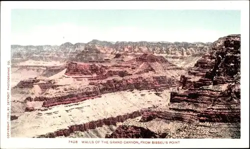 Ak Grand Canyon Arizona Vereinigte Staaten, Wand von Bissel's Point