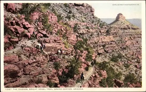 Ak Grand Canyon Arizona Vereinigte Staaten, die Zigzags, Bright Angel Trail
