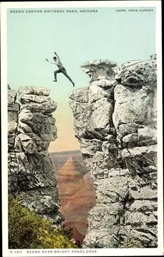 Ak Grand Canyon Arizona Vereinigte Staaten, Nationalpark, Sprung über Bright Angel Cove