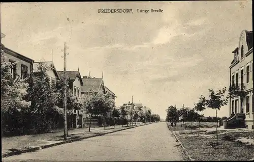 Ak Fredersdorf Vogelsdorf bei Berlin, Lange Straße