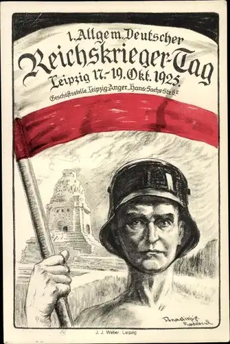 Künstler Ak Donadini, Allgemeiner deutscher Reichskrieger Tag 1925