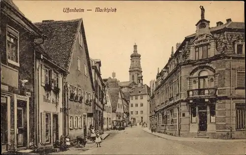 Ak Uffenheim in Mittelfranken, Marktplatz