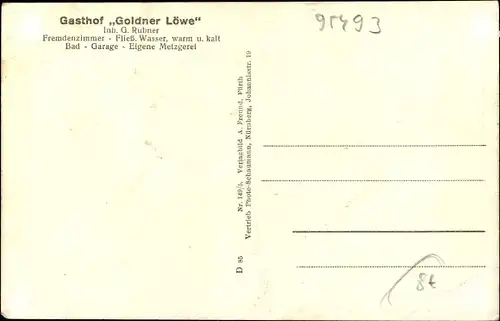 Ak Bischofsgrün im Fichtelgebirge, Gasthof Goldner Löwe