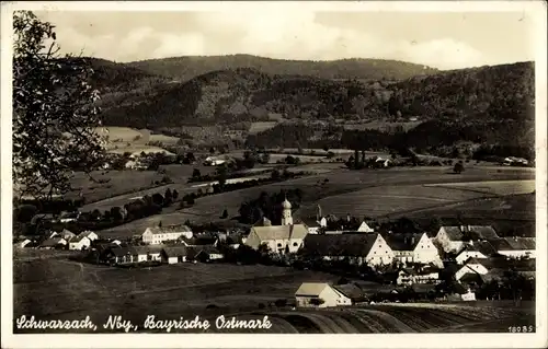 Ak Schwarzach in Niederbayern, Ortschaft und Umgebung