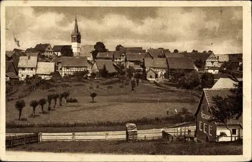 Ak Grub am Forst Oberfranken, Dorfpartie