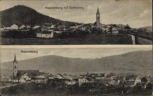 Ak Hauzenberg im Bayerischen Wald, Panorama, Staffelberg