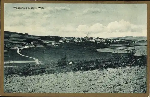 Ak Wegscheid in Niederbayern, Gesamtansicht