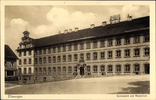 Ak Ellwangen Jagst, Gymnasium und Realschule