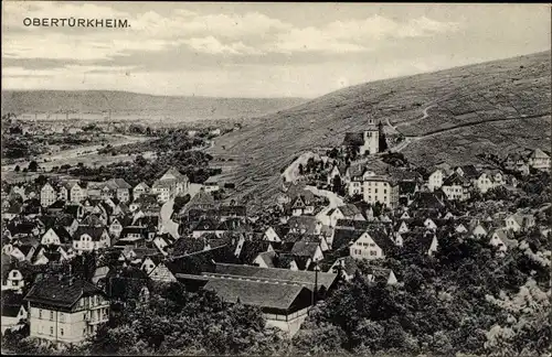 Ak Obertürkheim Stuttgart in Württemberg, Gesamtansicht