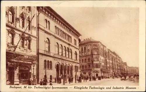 Ak Budapest Ungarn, Königliche Technologie, Industrie-Museum