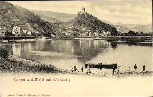 Ak Cochem an der Mosel, Blick auf Winneburg