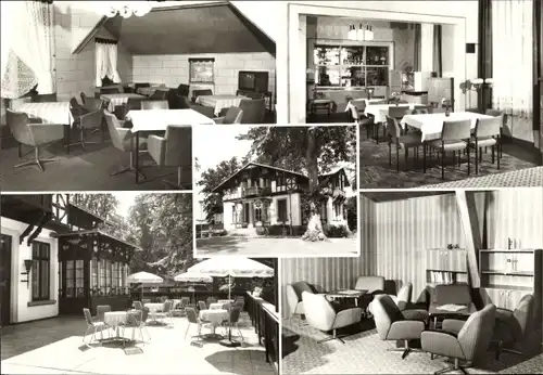 Ak Bad Stuer Mecklenburg, Schulungs- und Ferienheim der Staatsbank der DDR, Terrasse, Klubraum