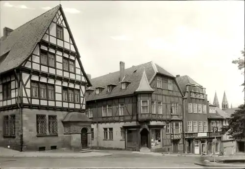 Ak Heilbad Heiligenstadt im Eichsfeld Thüringen, Am Berge, Fachwerkhäuser