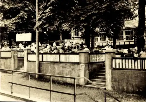 Ak Nordhausen am Harz, Im Gehege, Terrasse