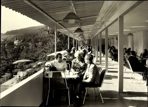 Ak Leutenberg in Thüringen, FDGB Erholungsheim Sormitzblick, Terrassencafe