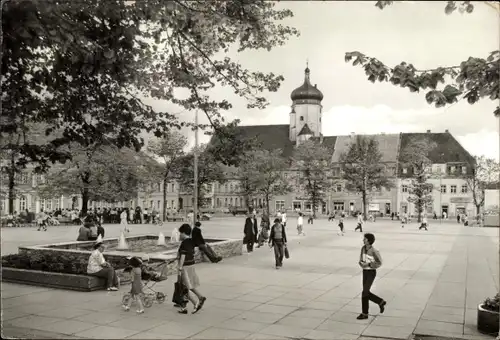 Ak Marienberg im Erzgebirge Sachsen, Markt