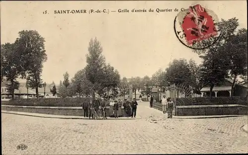 Ak Saint Omer Pas de Calais, Grille d'entree du Quartier