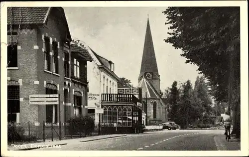 Ak Doorn Utrecht Niederlande, Dorpstraat, Kirche