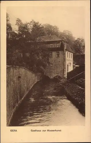 Ak Gera in Thüringen, Gasthof zur Wasserkunst