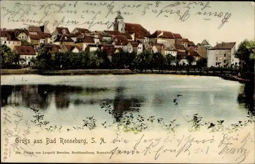 Ak Ronneburg in Thüringen, Baderteich