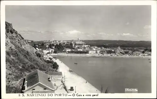 Ak Sao Martinho do Porto Portugal, O Cais e vista geral