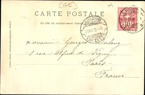 Ak Genf Kanton Schweiz, Barque du Lac Leman