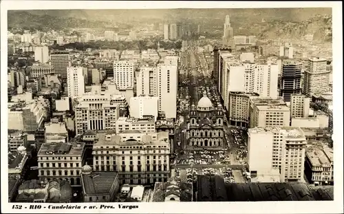 Ak Rio de Janeiro Brasilien, Candelaria, Avenida Presidente Vargas